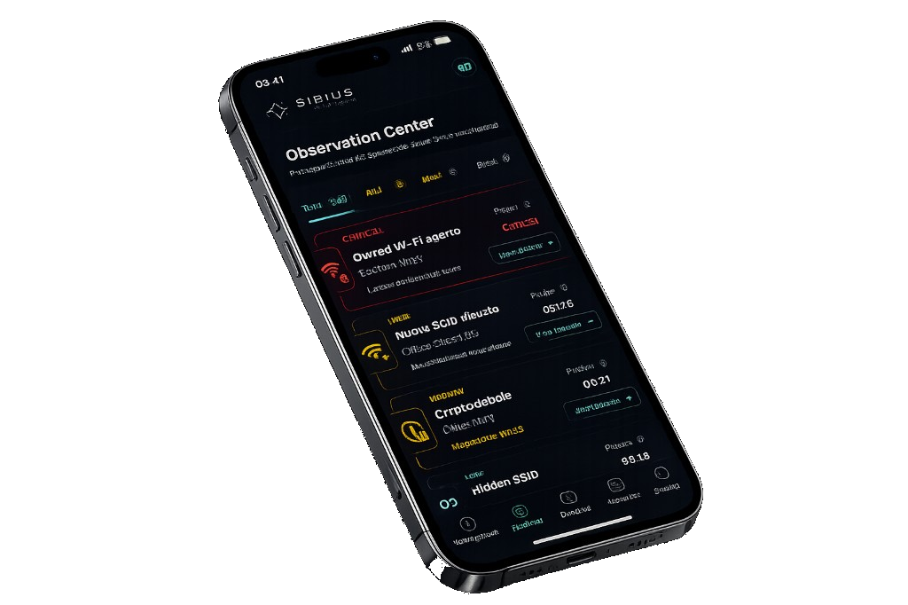 Sirius Intelligence Observation Center su smartphone