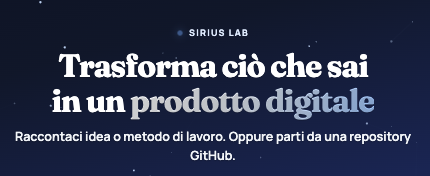 Sirius Lab — analisi automatica progetto startup